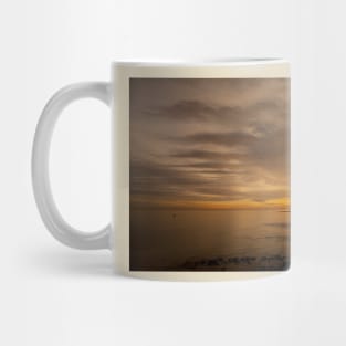 Golden Sunrise over St Mary's Island Mug